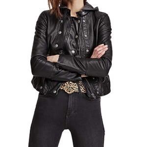 Free People Vegan Leather Moto Jacket